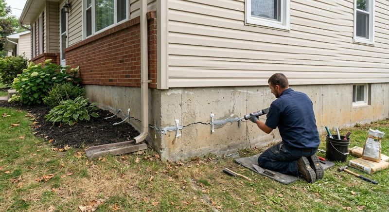 Basement Crack Repair in Tarrant County, TX
