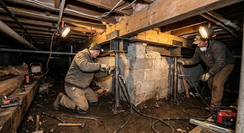 Basement Foundation Repair in Burleson, TX