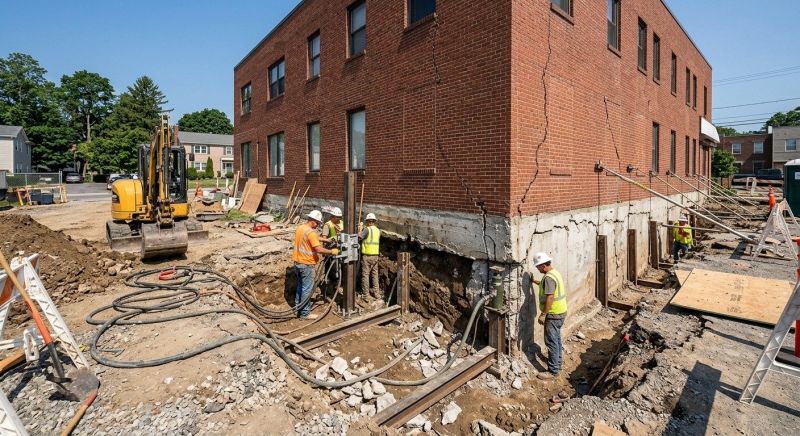 Building Foundation Repair in Grand Prairie, TX