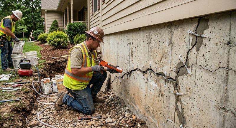 Cracked Foundation Repair in Bedford, TX