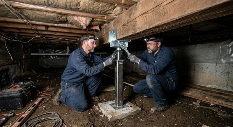 Crawlspace Foundation Repair in Rhome, TX