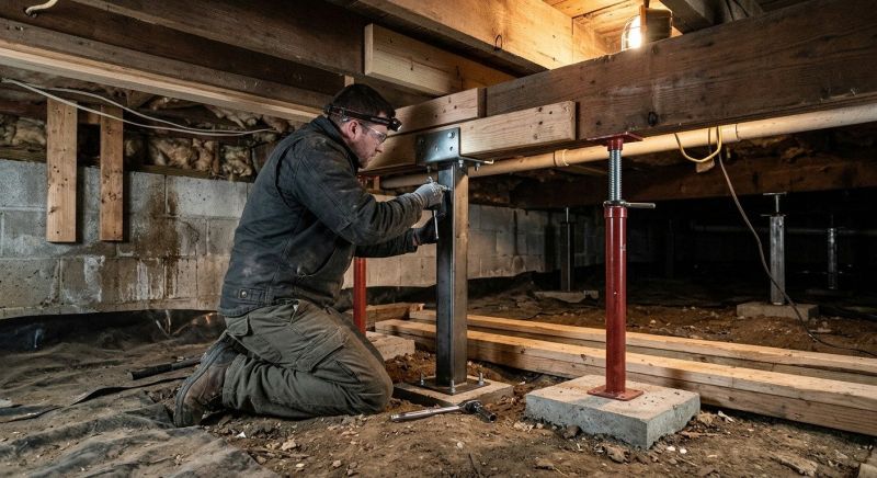 Crawlspace Structural Repair in Tarrant County, TX