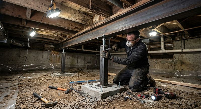 Crawlspace Structural Repair in Tarrant County, TX