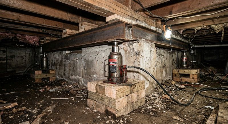 Foundation Jacking in Lewisville, TX