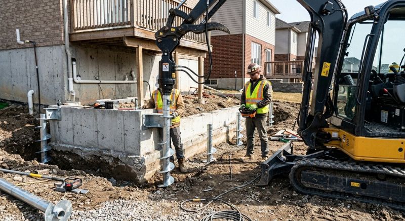 Helical Piers Installation in Tarrant County, TX