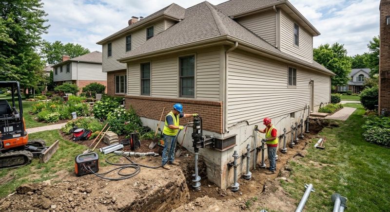 Helical Piers Installation in Tarrant County, TX