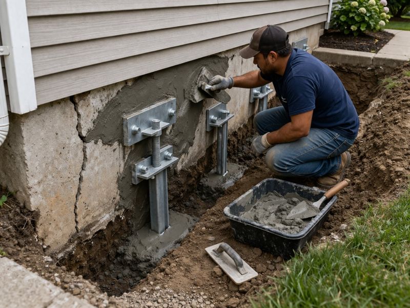 House Foundation Repair in Johnson County, TX