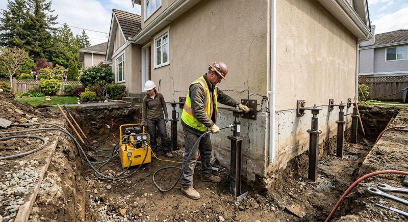Sinking Foundation Repair in Burleson, TX