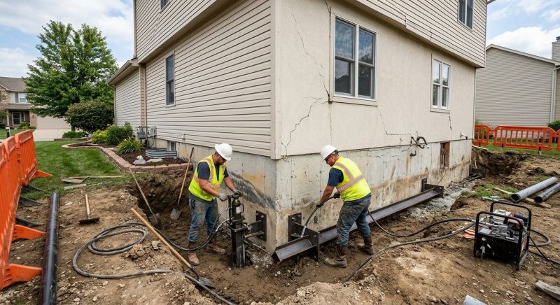Sinking Foundation Repair in Carrollton, TX