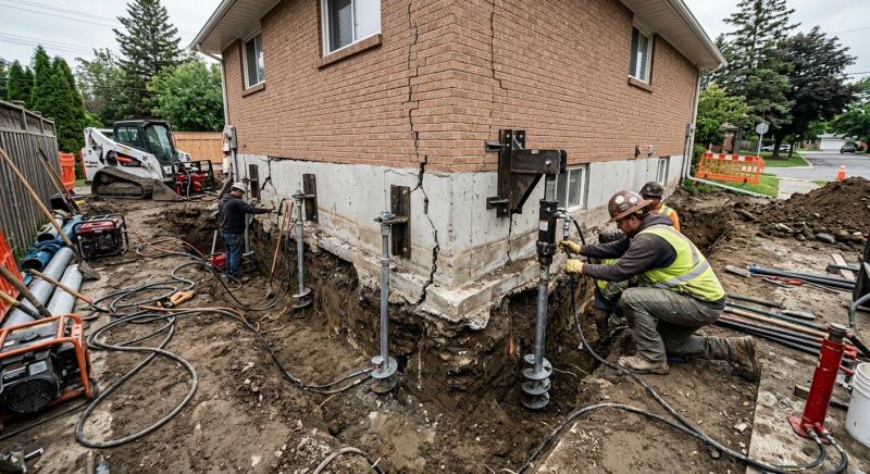 Sinking Foundation Repair in Carrollton, TX