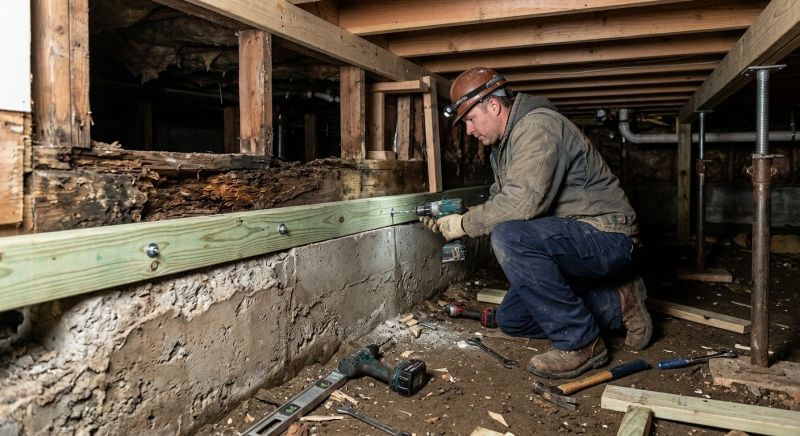 Sinking Foundation Repair in Grand Prairie, TX